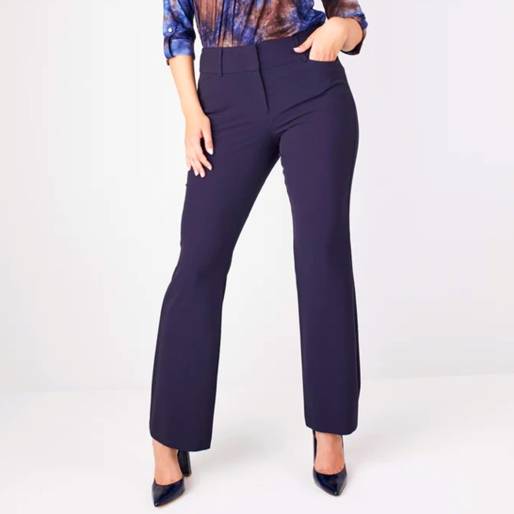 Dressbarn NWT Roz & Ali Secret Agent Trousers with Pockets & Zipper in 18WS- HP!